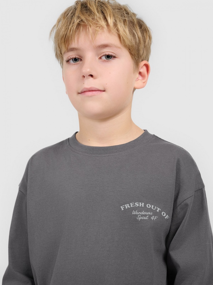 Футболка 4F LONGSLEEVE M535 4FJWSS26TLONM535-22S р.140 коричневый