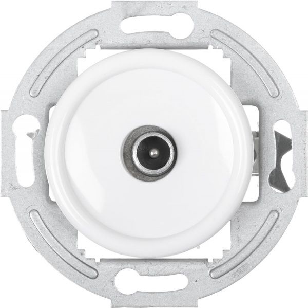 Механізм розетки TV прохідна UP! (Underprice) Retro білий HSN-SCP.H1G1TV-WH