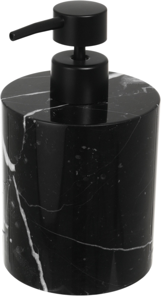 Дозатор для рідкого мила Sensio Marble 9х9х10,5см/15,5см чорний