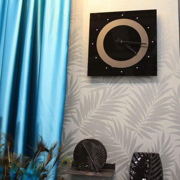 Часы настенные Number стекло черное 400х400х25мм (BN)