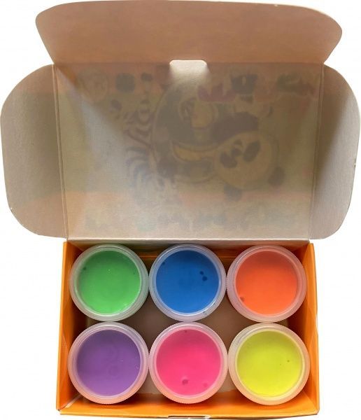 Фарби пальчикові ТЕ 51314 6 кольорів по 20 мл Тетрада