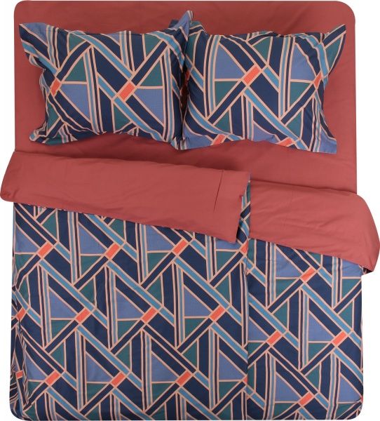 Комплект постельного белья Handsome семейный разноцветный 