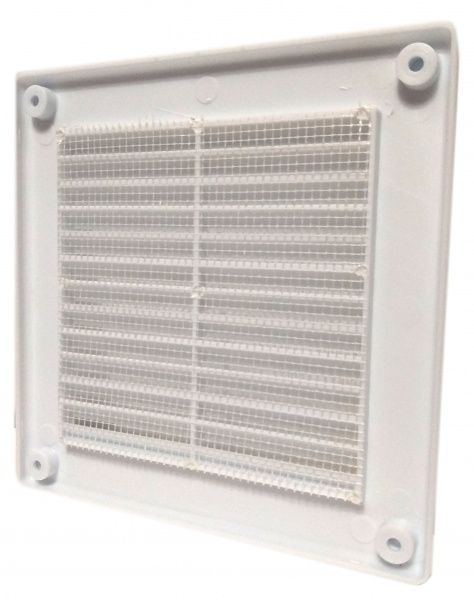 Решетка для вентиляции К-15 150x150 мм пластик белый