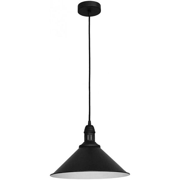 Підвіс Геотон НСБ 02-60-175 Лофт-30П 1x60 Вт E27 чорний/білий 