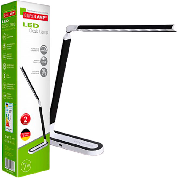 Настільна лампа офісна Eurolamp LED-TLP-4 7 Вт біло-чорний 