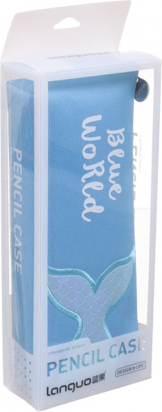Пенал шкільний Blue world 20х8х4 см в асортименті