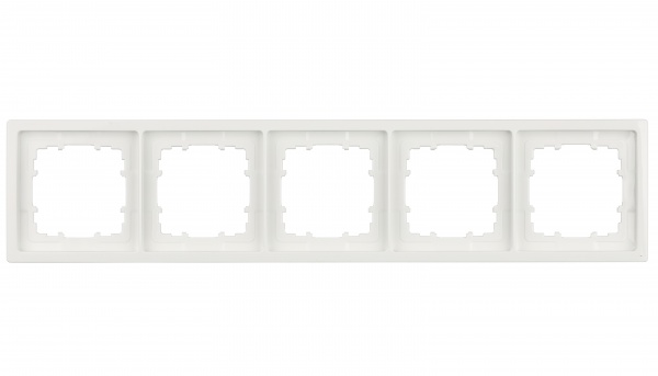 Рамка п'ятимісна Siemens Style білий полярний 5TG13250WH