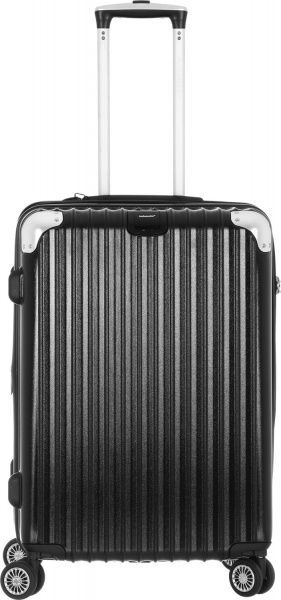 Чемодан Ambassador на 4 колесах M черный A8573 