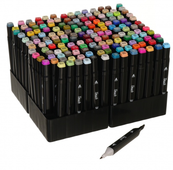 Набор двусторонних маркеров Touch 168 шт. разноцветный 