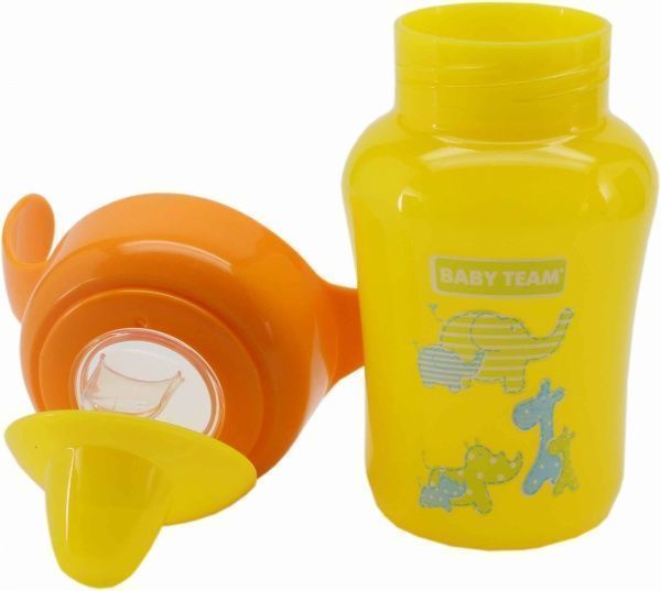 Поильник  Baby Team с силиконовим носиком и ручками 240 мл 5011