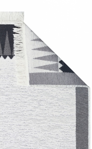 Килим Ekohali Arya AR 22 White Black 120x180 см двосторонній 