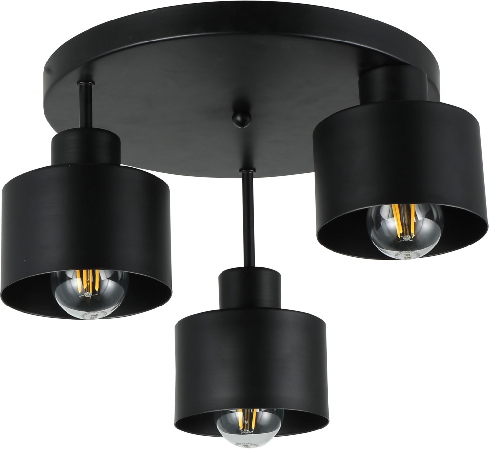 Люстра стельова Sensio Antlia 3x40 Вт E27 чорний ALG-07522/3