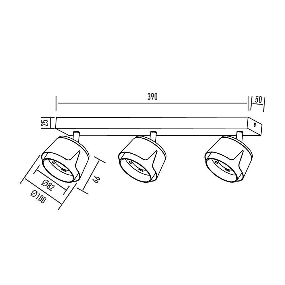Спот Maxus Flora Base GX53 білий/золото 3-MAX-SF-GX53-WG