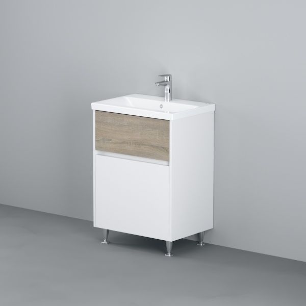 Тумба на ножках AM.PM M91-FSX0602-WC0602WF38GEMS 60смбелый глянец/дерево