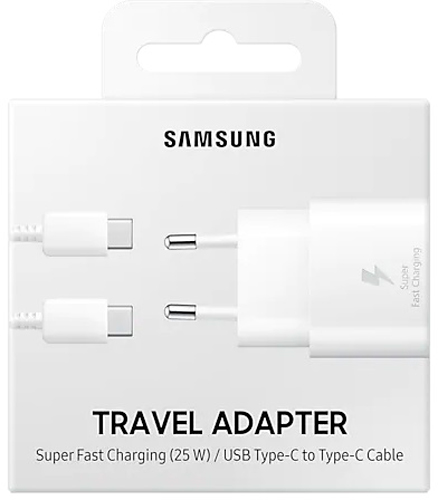 Сетевой адаптер Samsung 25W Travel Adapter White (EP-TA800NWEGRU) 