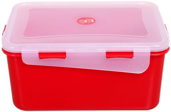 Контейнер Фієста 2.5 л прямокутний червоний Алеана