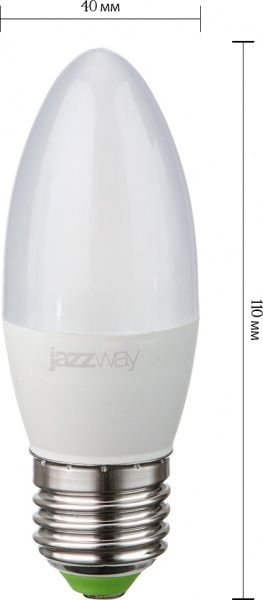 Лампа світлодіодна Jazzway PLED-SP 9 Вт C37 матова E27 220 В 5000 К 5001954 