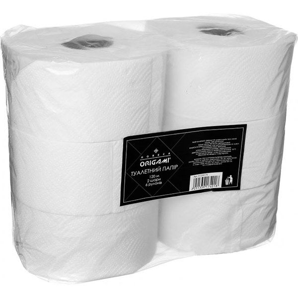 Туалетная бумага Origami Horeca 120 м двухслойная 6 шт.