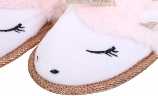 Капці дитячі Єдиноріг р.28/29 біло-червоний KD-2 