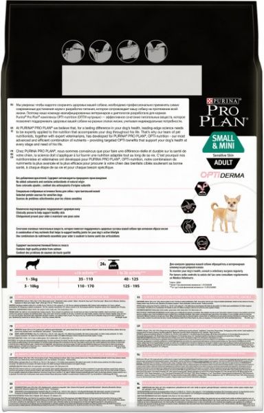Корм Pro Plan ADULT Small & Mini Sensitive Skin з лососем і рисом 3 кг