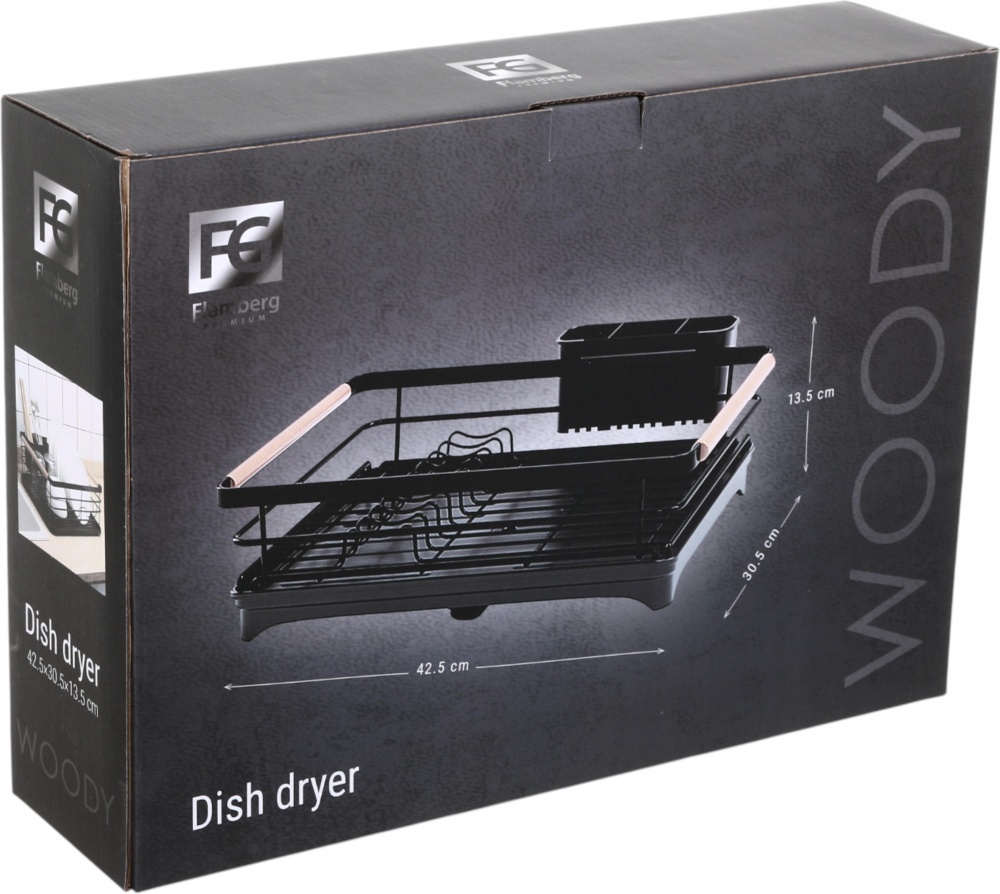 Сушарка для посуду Flamberg Premium Woody 42.5х30.5х13.5 см BT067