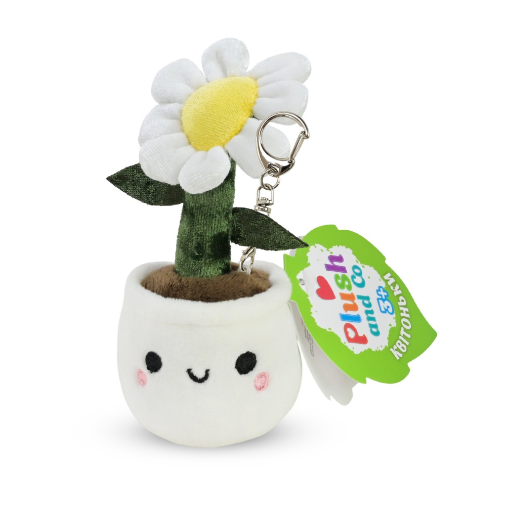 М'яка іграшка Plush and Co Квітоньки ромашка 5,5х5,5х14 см білий із зеленим PLC25058