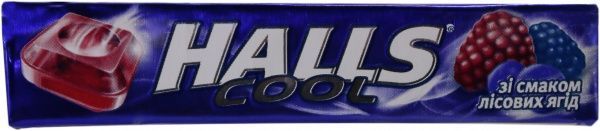Льодяники Halls Лісові ягоди 33гр