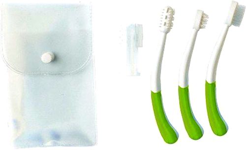 Набір Nuvita дитячий по догляду за зубами NV1145LIME м'яка 4 шт.