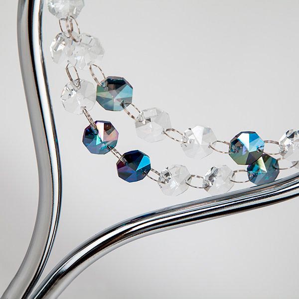 Настольная лампа декоративная Strotskis Gloria 2x40 Вт E14 хром/серебро 01069/2 