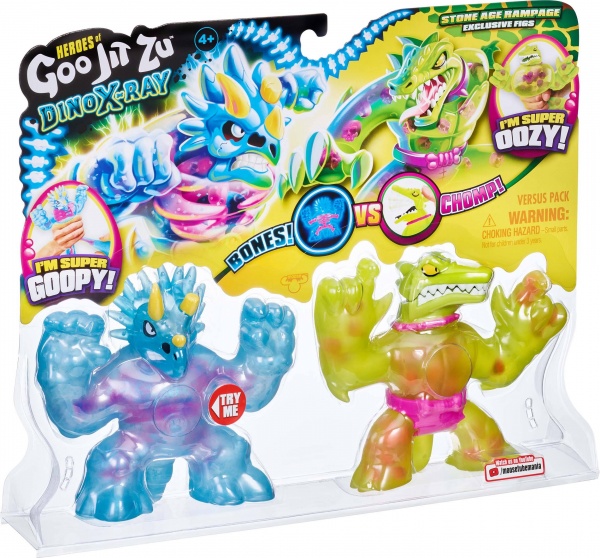 Іграшка-розтяжка GooJitZu Діно Тритопс проти Шредса S4 41193 
