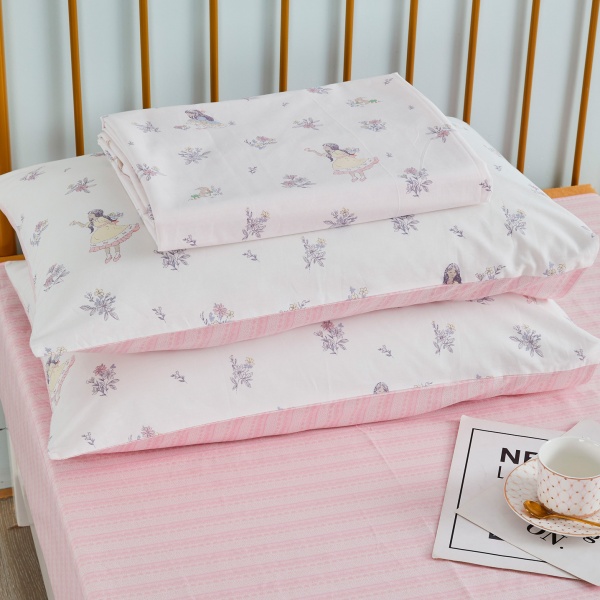 Комплект постельного белья Thumbelina 1,5 розовый с белым La Nuit 