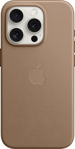 Чохол Apple FineWoven Case with MagSafe для Apple iPhone 15 Pro taupe (MT4J3ZM/A) — фото 1