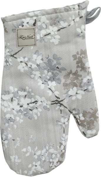 Прихватка-рукавиця Квітка сіра 29x15 см сірий La Nuit 