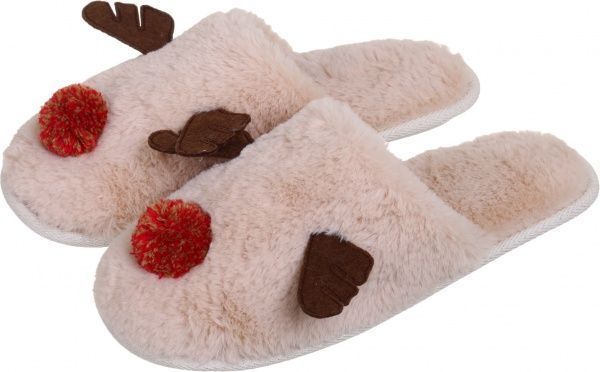 Капці домашні La Nuit Олені р. 40 бежевий 