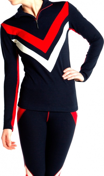 Футболка We Norwegians Voss ZipUp women 1546-47 р.M фіолетовий