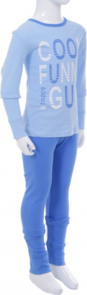 Пижама детская для мальчиков Україна 263-1005 р.140 голубой/синий 