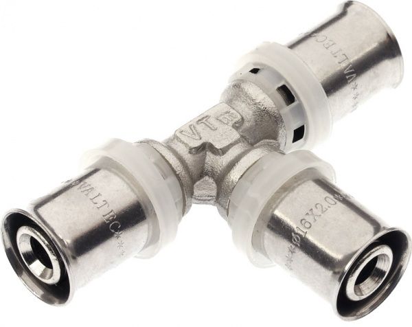 Тройник Valtec прес d16