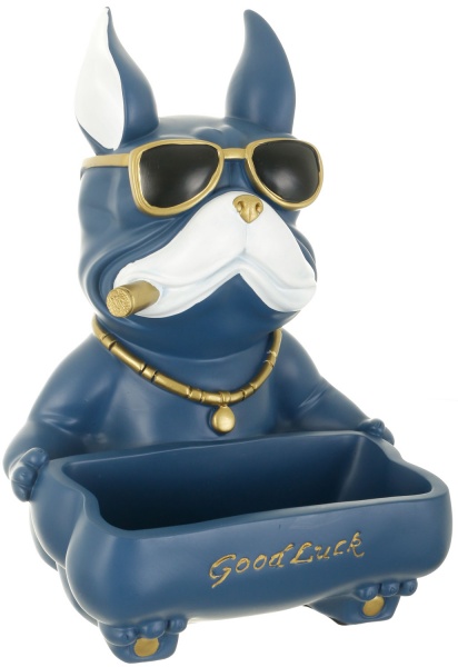 Статуетка Думай та багатій 22,5х23х30 см блакитна