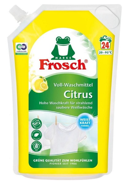 Гель для машинной и ручной стирки Frosch Цитрус дой пак 1,8 л