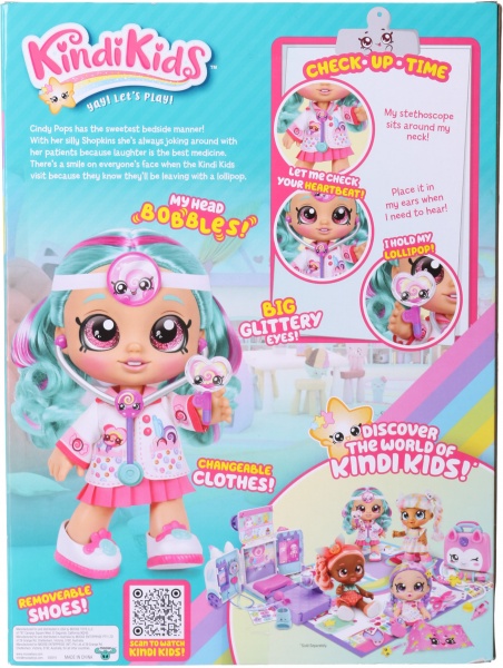 Набір з лялькою Moose KINDI KIDS Доктор Сінді Попс FUN TIME 25 см