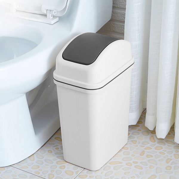 Відро зі знімною кришкою MVM 15 л сірий BIN-12 15L GRAY