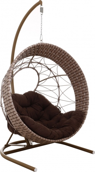 Кресло-кокон Сфера Люкс плетение орегон французский дуб