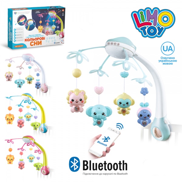 Іграшка-підвіска Limo Toy Карусель на ліжечко HB 0007 ABCD