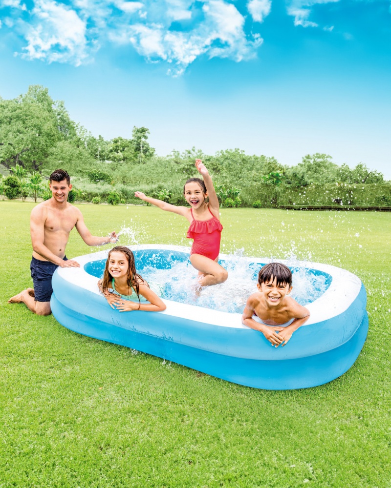 Бассейн надувной Intex прямоугольный 203х152х48 см