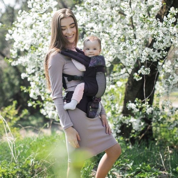 Рюкзак-кенгуру Арт Love & Carry пурпурный AIR X 