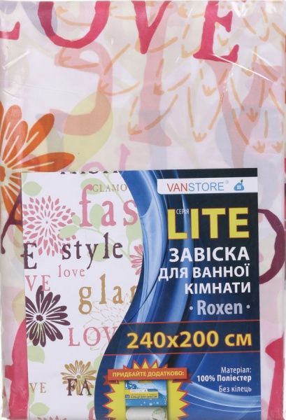 Шторка для ванны VanStore Roxen 63114 240x200
