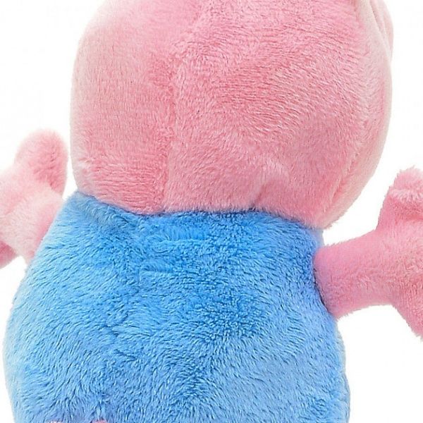 Мягкая игрушка Peppa Pig Джордж с вышитой машинкой 18 см