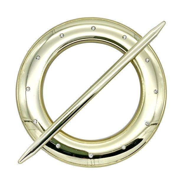 Декор Круг со стразами d150 мм золото глянец С002-1 MISLT