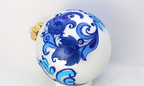 Набор елочных игрушек Гжель d80 мм 10 см 6 шт./уп. 