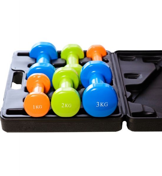 Гантелі PowerPlay PP_4118_12kg 12 різнокольоровий 